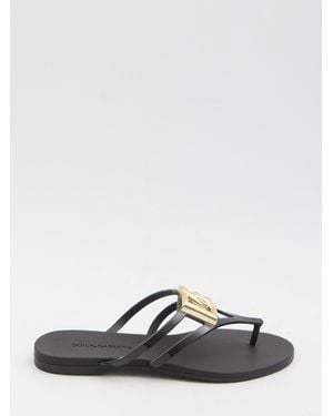 Dolce & Gabbana Dg Logo Thong Sandals - Multicolour