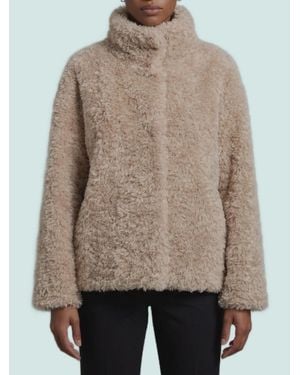 Herno Teddy Shearling-Effect Jacket - Brown