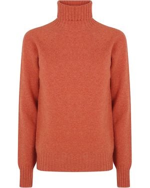 Drumohr Turtle Neck Sweater - Orange