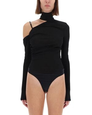 Versace Jeans Couture Oneshoulder Body Top - Black