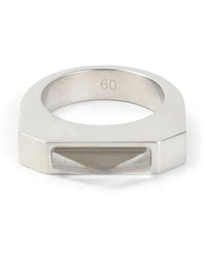 Rick Owens Palladio Hollywood Piramid Ring - White