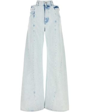 Maison Margiela Flared High Rise Jeans - Blue