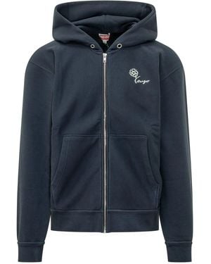 KENZO Zip Up Hoodie - Blue