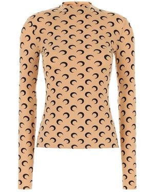 Marine Serre Moon All-Over Slim Top - White