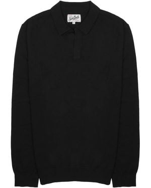 MC2 Saint Barth Maglia Con Colletto A Polo - Black