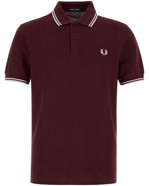 Fred Perry Fp Twin Tipped Shirt - Red