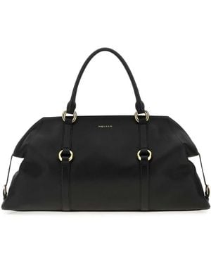 McQueen Farringdon Tote Bag With Ring Detail - Black