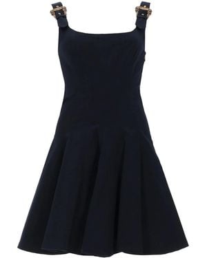 Versace Jeans Couture Mini Abito Con Fibbie "Baroque" - Black