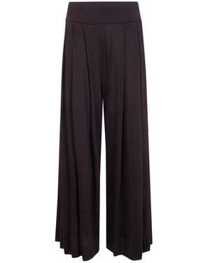Labo.art "Bubi" Lieto Linen Wide Leg Pants - Blue