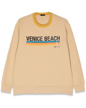 N°21 Venice Beach Crewneck Sweatshirt - Natural