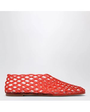 Senso Rubber Mesh Ballet Flats - Red