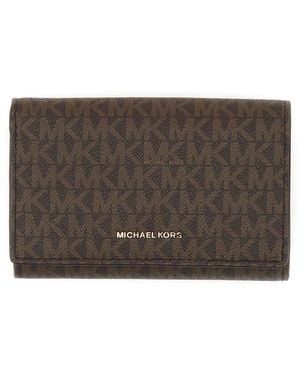 MICHAEL Michael Kors Portafoglio Jet Set Con Logo - Brown