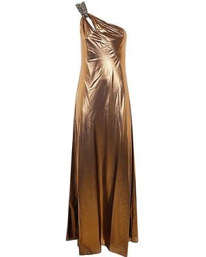 Ralph Lauren Larmon Sleeveless Gown - Natural
