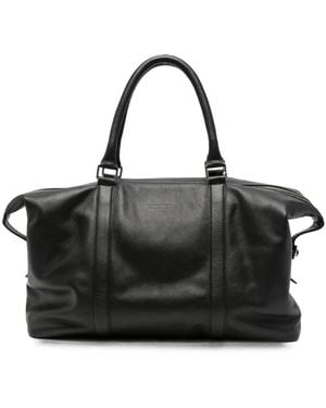 Les Deux Leather Weekend Bag - Black