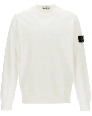 Stone Island Sweat Gris 6100060-V0M64 - White