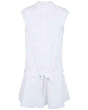 Semicouture Cotton Minidress - White