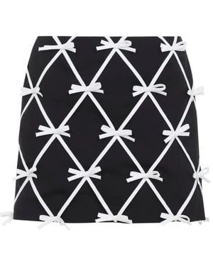 Moschino Bow Mini Skirt - Black