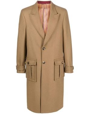 Etro Wool Coat - Natural