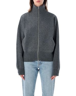 Extreme Cashmere N°385 Xtra Cute Zip Cardigan - Blue