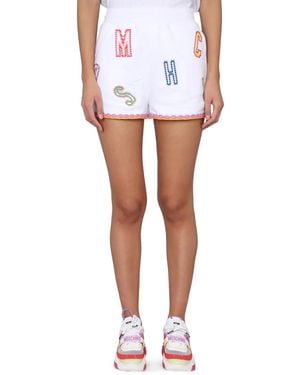 Moschino Bermuda With Logo - White