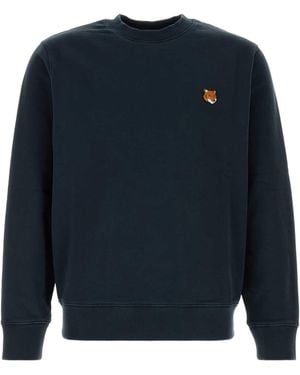 Maison Kitsuné Fox Head Regular Sweatshirt - Blue