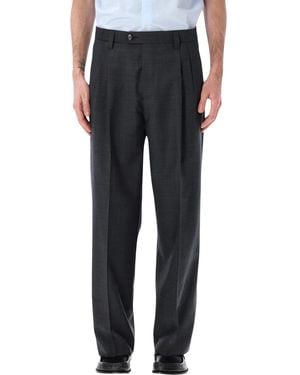 mfpen Classic Wide Straight Wool Pants - Black