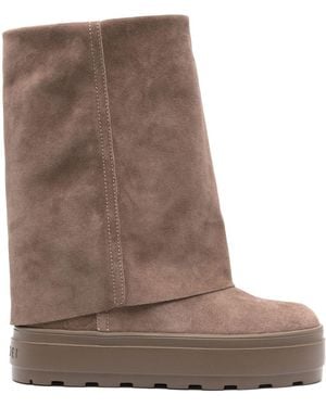 Casadei Double Face Leather Boots - Brown