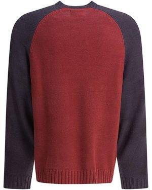 Stussy Colorblocked Raglan Crew - Red