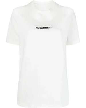 Jil Sander Cotton Crew Neck T-Shirt - White