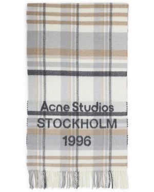 Acne Studios Ays Wool Scarf - Gray