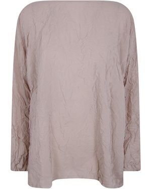 Daniela Gregis Round Neck Classic Shirt - Brown