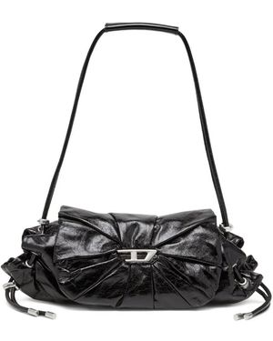 DIESEL Compact Scrunch-D Shoulder Bag - Black