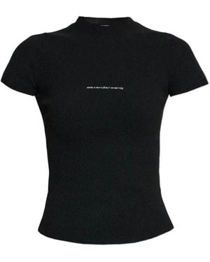 Alexander Wang Top Con Logo - Black