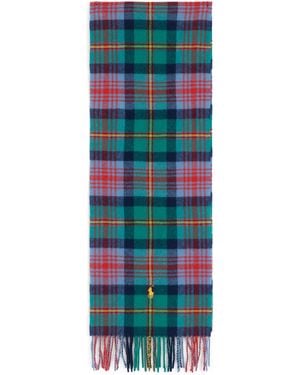 Polo Ralph Lauren Tartan Scarf With Fringes - Multicolour