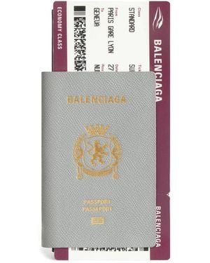Balenciaga "Passport" Wallet - Grey