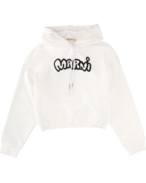 Marni Sweatshirt With Logo - White