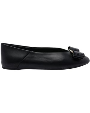 Ferragamo Vara Bow Ballets - Black