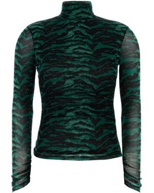 Diane von Furstenberg Logan Knit Top - Green