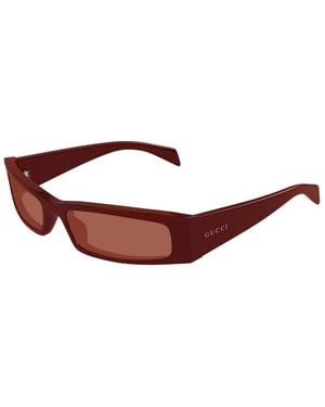 Gucci Acetate Burgundy Sunglasses - Blue
