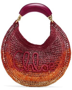 Chloé Summer Banana Sunset-Effect Shoulder Bag - Red
