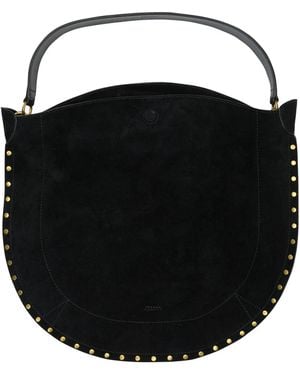 Isabel Marant "Oskan Hobo Soft" Large Shoulder Bag - Black