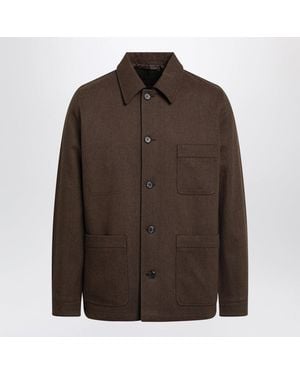 Prada Ebony Shirt Jacket - Brown