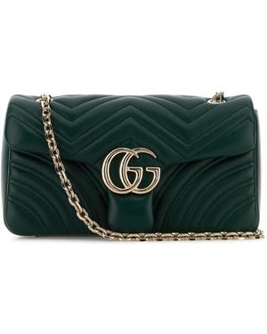 Gucci Gg Marmont Bag - Green