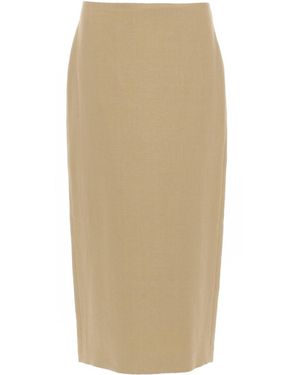 Max Mara Gonna Midi Veranda - Natural