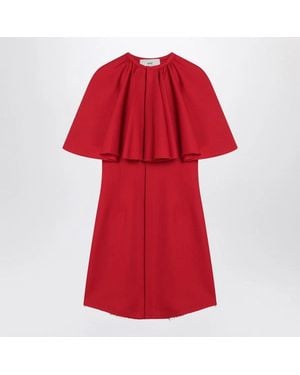 Ami Paris Mini Wool Dress - Red