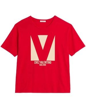 Valentino Garavani Cotton T-Shirt - Red