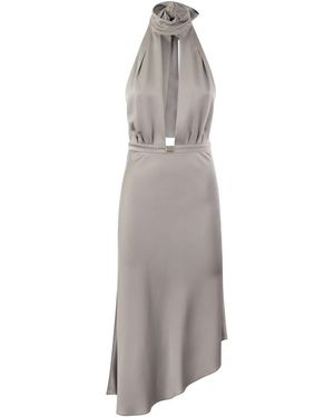 スカート ELISABETTA FRANCHI Satin skirt with belt Elisabetta Franchi Satin Skirt With Belt | Balardi