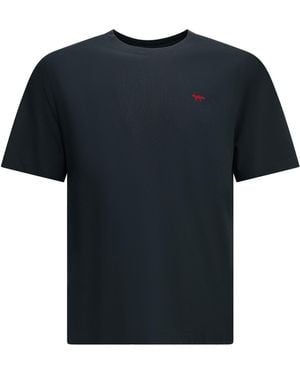 Maison Kitsuné Maison Kitsuné Fox" Crew-Neck T-Shirt - Black