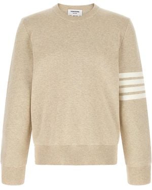 Thom Browne 4-Bar Jumper - Natural