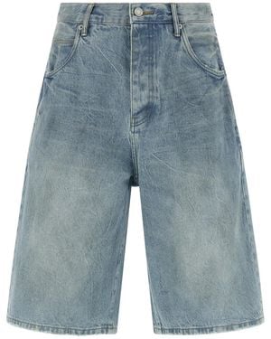 Purple 'P070 Vintage Dust Bowl' Bermuda Shorts - Blue